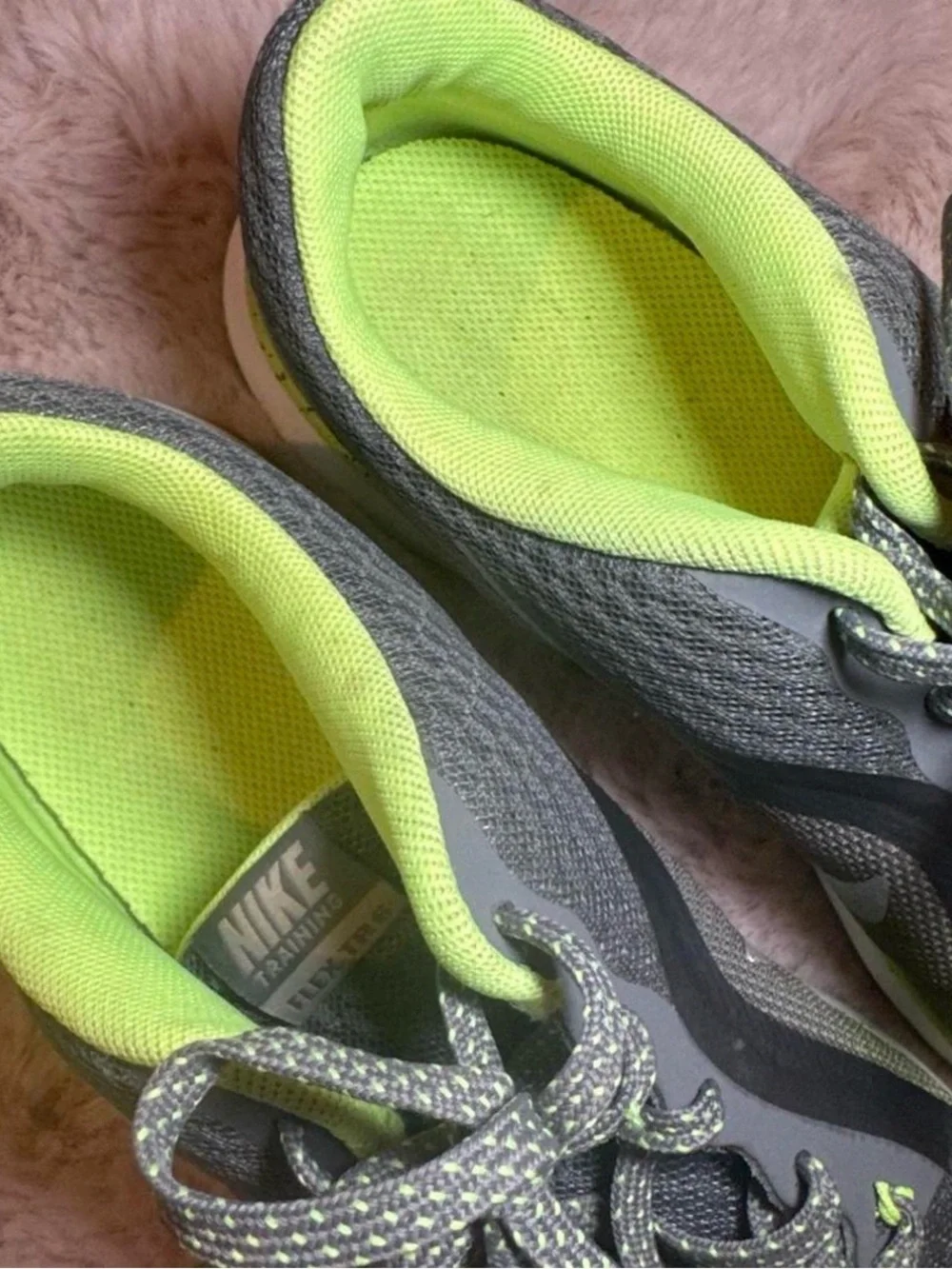 Nike Flex TR6 green & grey training shoes